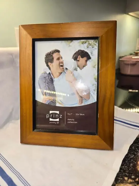 Prinz Dakota Collection 5x7 Inch Dark Walnut Wood Picture Frame