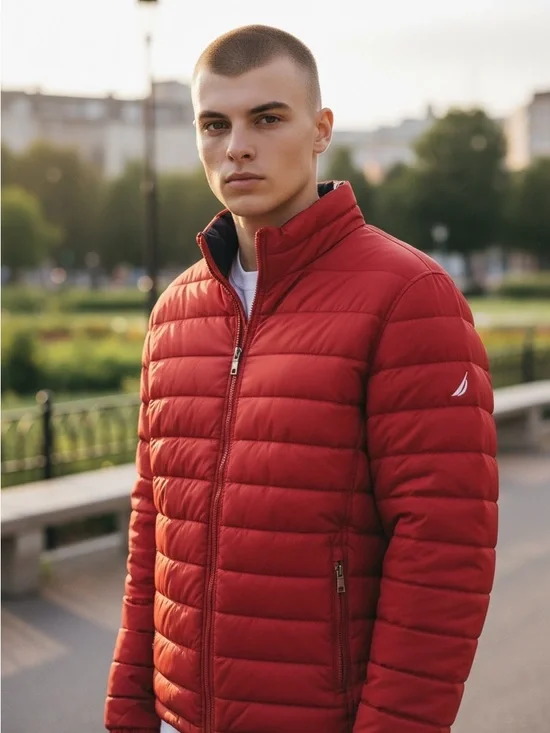 Náutica men’s puffer  Quilted Puffer Jacket - Lightweight Warmth