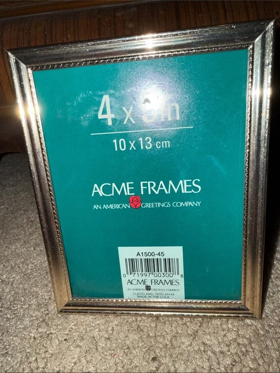 Acme 4x5 brass frame gold tone frame