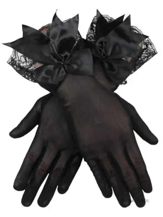 Lace Sheer Gloves for Weddings Funerals Sun Protection