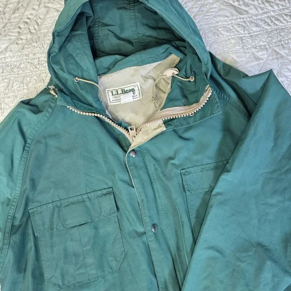 Vintage LL Bean Baxter State Parka Jacket Mens Large Hooded Made in‎ USA Chore
