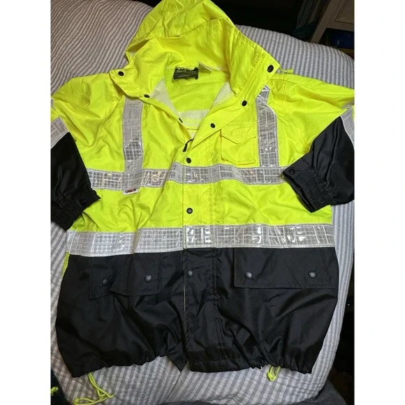 Safety‎ Visibility Rain Suit Jacket & Pants Luminator S/M Yellow