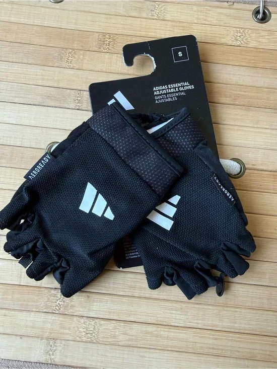 Adidas Gloves Black Essential Adjustable Training Gloves S