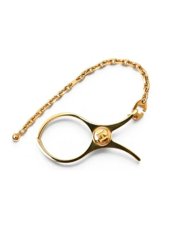 Hermes Clip Key Holder Phil Glove Charm Gold