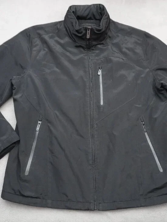 Tumi T-Tech Jacket Mens XL Black Softshell Insulated Full Zip Travel Outdoor