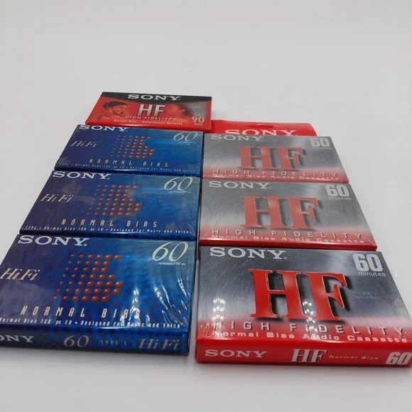 New Sony Digital HF Hi8 7 Tape Lot 60 & 90 Min Normal Bias Sealed