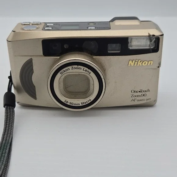 Vintage Nikon One Touch Zoom 90 35mm Quartz Date Point & Shoot Film Camera