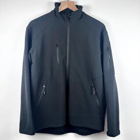 Port Authority Mens J797 Soft Shell Full-Zip Recycled Fabric Black Jacket Small