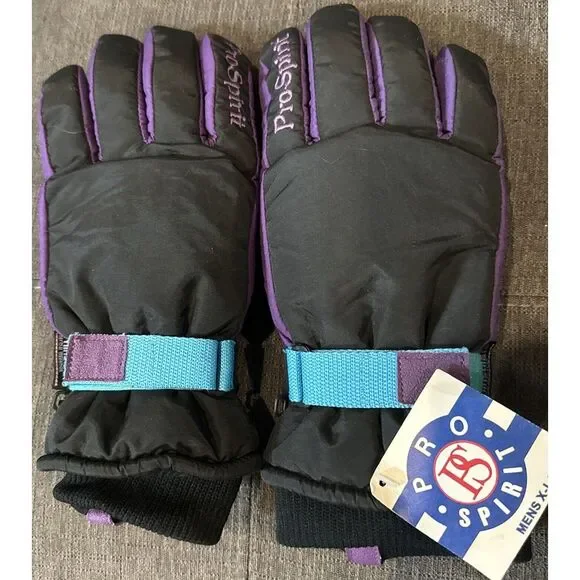 NWT‎ VTG 80S Rare ProSpirit Thinsulate Thermal Insulate Ski Gloves SZ MENS XL