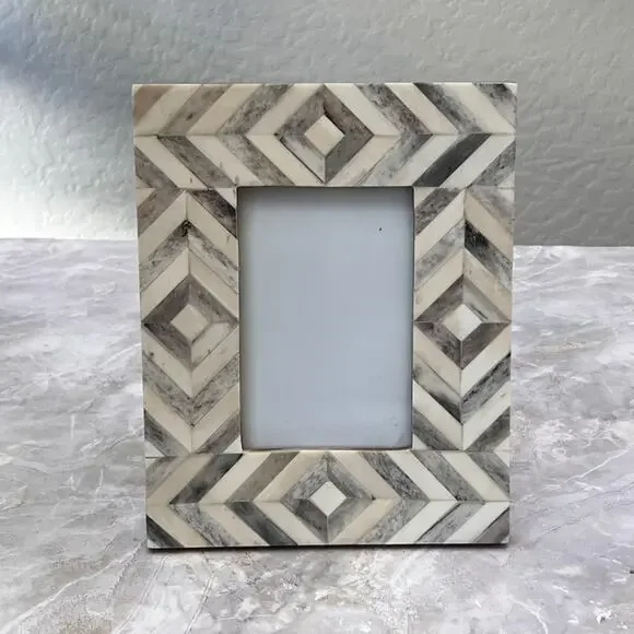 Handmade Bone Inlay Picture Frame 4 x 6