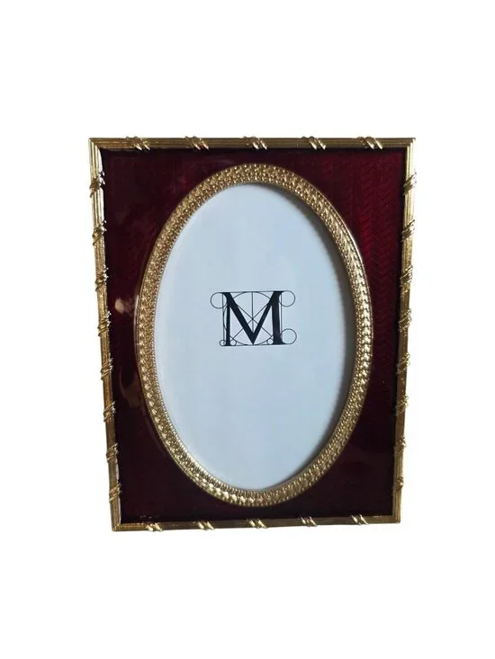 MET Metropolitan Museum Decorative Art Picture Enamel Frame 7.25