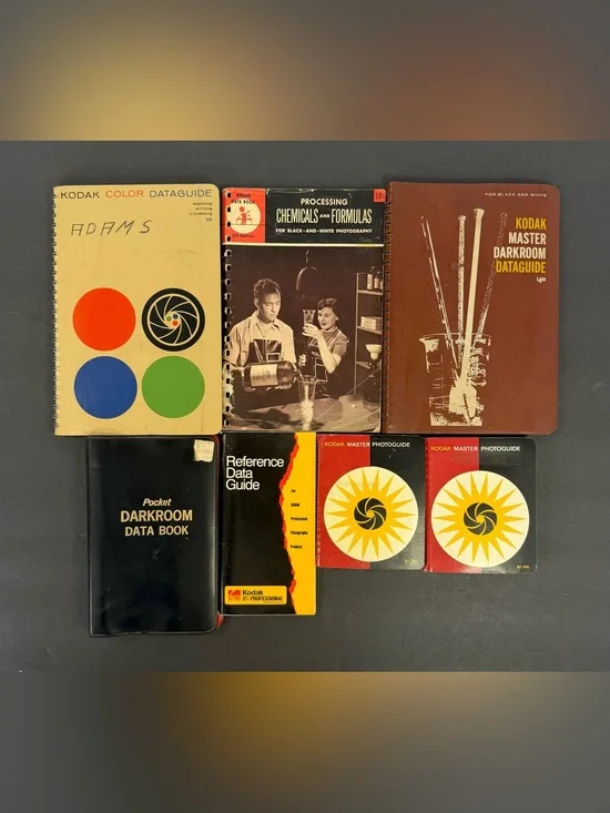 Kodak Darkroom Dataguide Lot 7 Books 1954-1970 Vintage Film Photography Guide