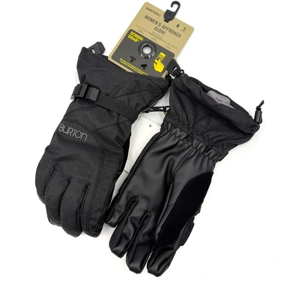 Burton Approach Glove Black Screen Grab Touchscreen Snowboard Ski Women Size S