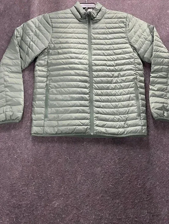 EDDIE BAUER Microlight Down Jacket Men's Size S Dark Hunter 0756 NWT $140 MSRP