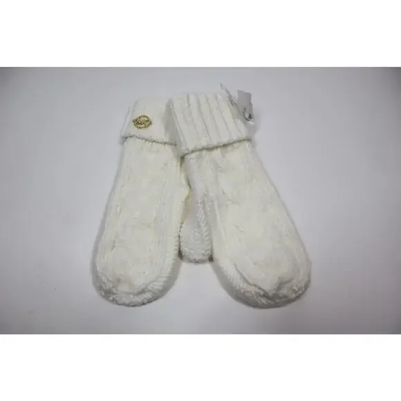 Michael Kors White Cable Knit‎ Mittens