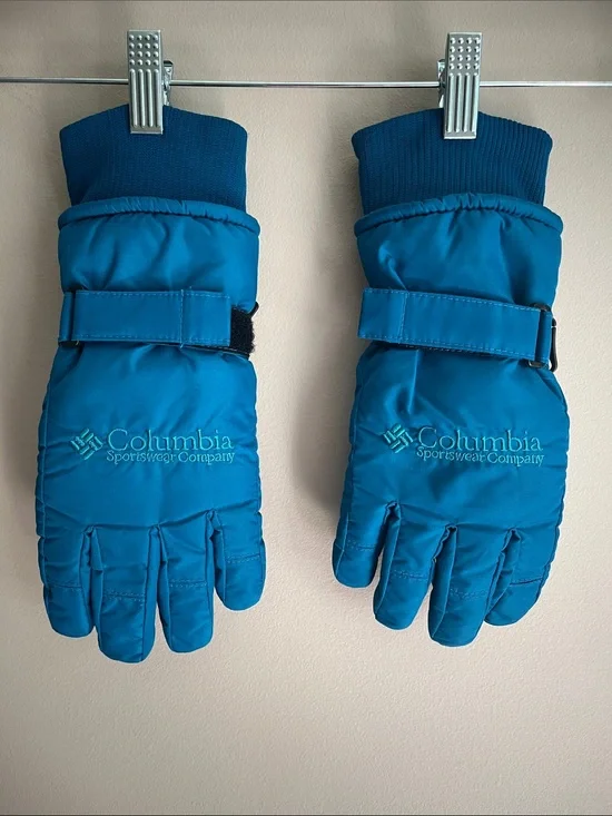 Columbia Sportswear Company teal green winter gloves size small