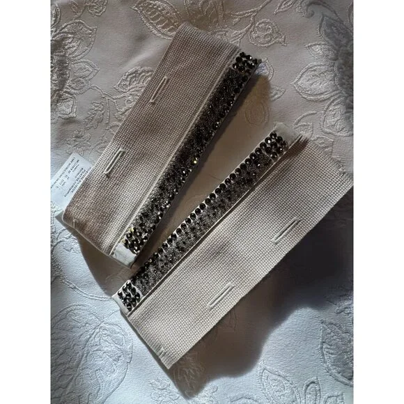 $395 Max Mara Women's Beige Cavallo Detachable Beaded Cuff