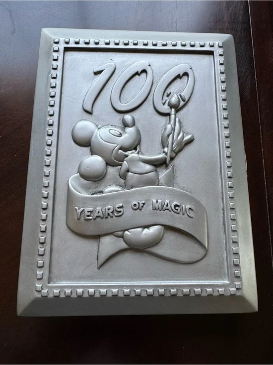 Disney 100 Years of Magic pewter picture frame book