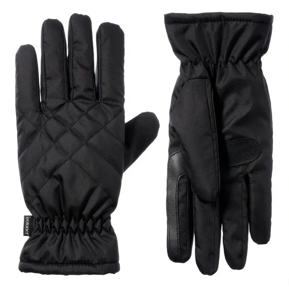 Isotoner SleekHeat Insulated Touchscreen Winter Gloves Black S/M L/XL NWT