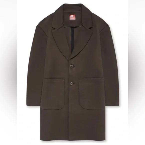 New Nike Tech Fleece Reimagined‎ Brown Trench Coat size M FN0601-237