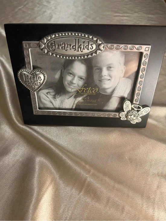 Vintage Fetco Home Decor Grandkids Little Angels 6x4 Picture Frame Y2K Decor