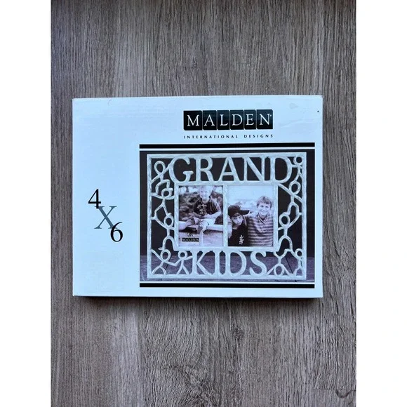 Malden Grand Kids Picture Frame, Pewter, 4x6 Horizontal