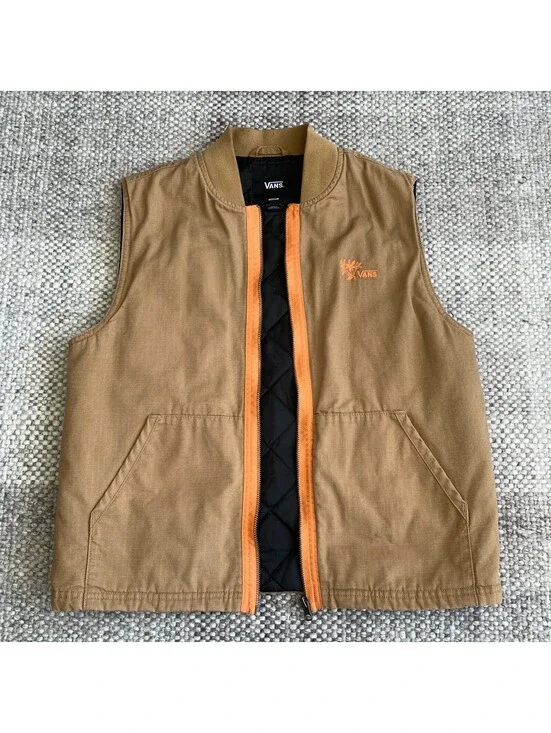 LIMITED EDITION : VANS Lizzie Armanto Ripstop Vest with Orange Trim - Medium