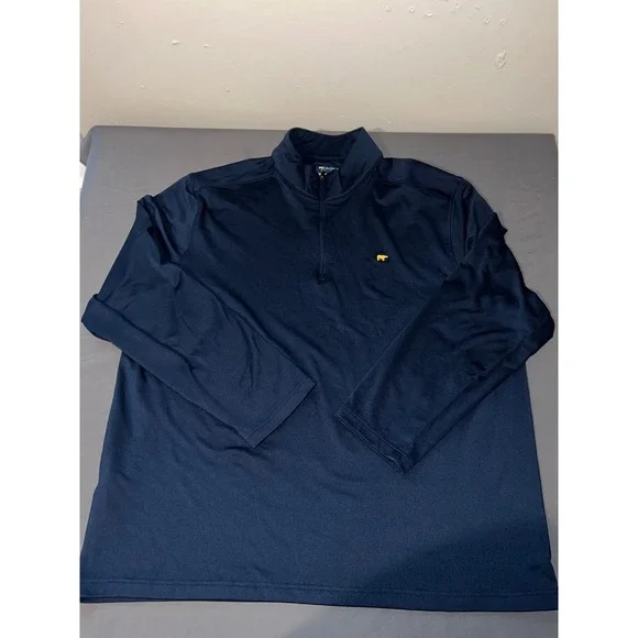 Jack Nicklaus Mens XL Navy Blue Golden Bear Performance Golf Quarter Zip