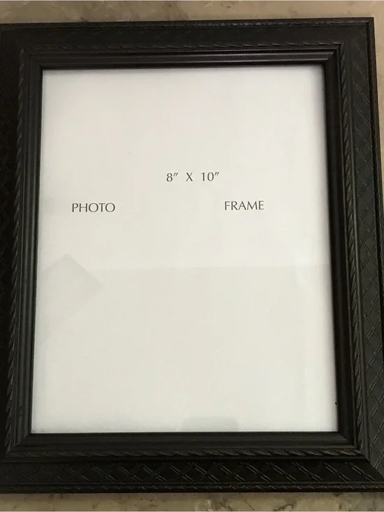 Studio Decor Black Faux Wood 12x10 Picture Frame for 8x10 Photo