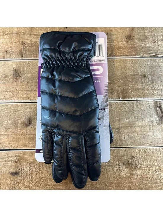 NWT HEAD Women's Waterproof Hybrid Gloves in Black Size Medium