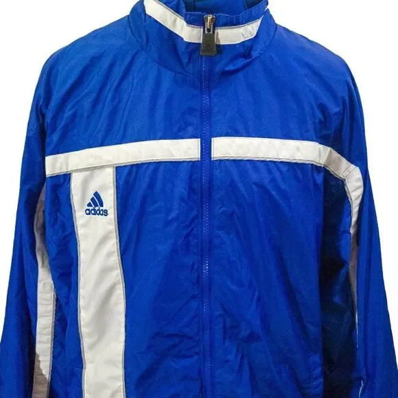 Retro Adidas Medium Blue Windbreaker