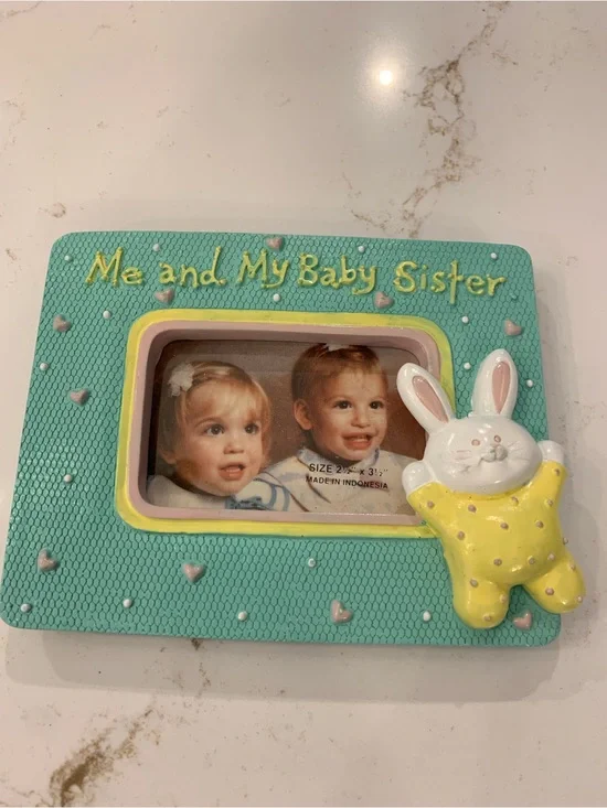 Russ Picture Frame Me And My Baby Sister Precious Beginnings collection.