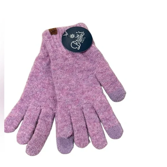 NWT Britt’s Knits Light Purple Poly/Wool Blend Ladies Gloves