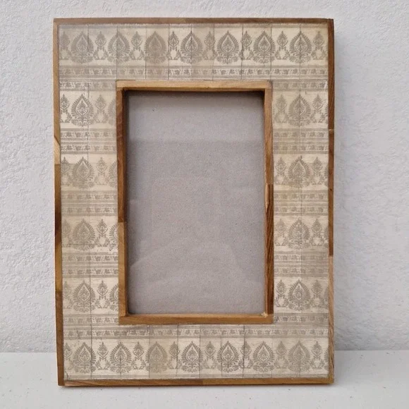Vintage Ornate Tile Solid Wood Picture Frame 6.5
