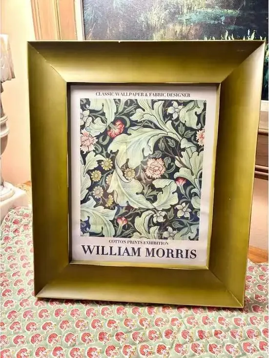 William Morris Cotton Prints Exhibition Framed Art Print