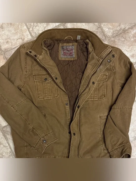 Levi’s Canvas Military Field Jacket XL | Quilted Insulated Workwear Utility Coat