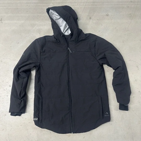 BYLT Premium Basics Drop Cut Puffer Jacket XXL Black Hooded Route Full Zip