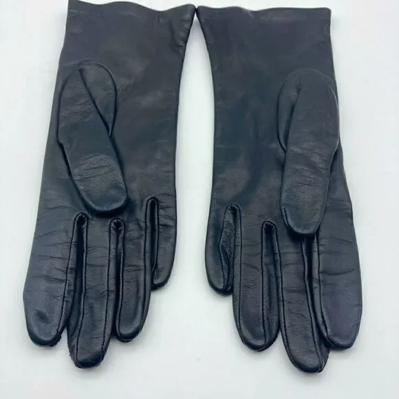 Grandoe Leather Gloves Size 7 Black Color Like New