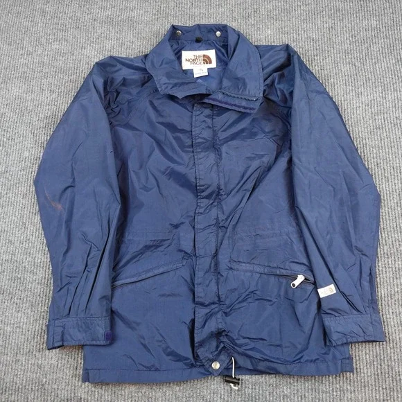 Vintage The North Face Goretex Jacket Mens Medium Blue Made USA Rain Shell