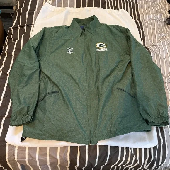Reebok Onfield Green Bay Packers Jacket‎ Size XL Very Nice!