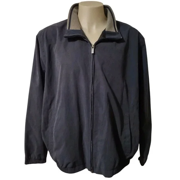 Croft & Barrow Jacket XXL Mens Outerwear Norm Core Gorp Cabin Core Navy Blue Zip