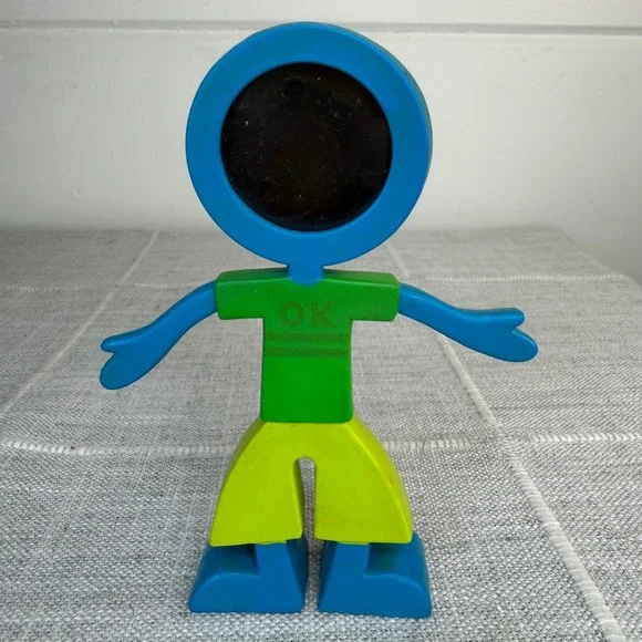 90's CBS Designs 1999 Vintage Flexo Buddies‎ Man Boy Photo Frame Bendable Figure