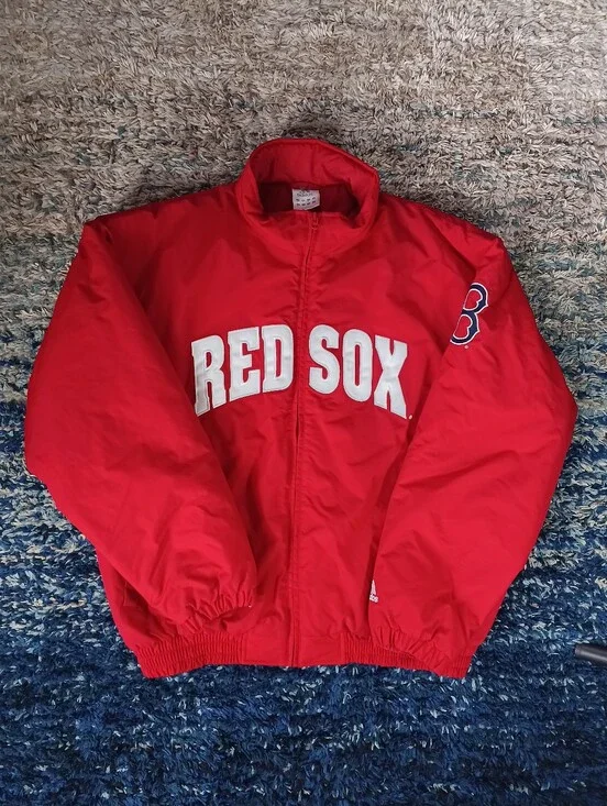 Vintage Adidas Boston Red Sox MLB Bomber Jacket Mens