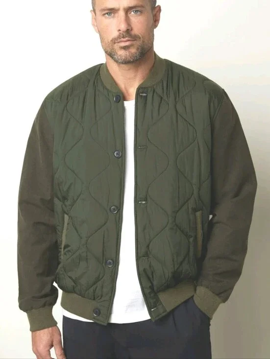 VELVET by Graham & Spencer Men's 2XL Maison Quilted Jacket Olive Green