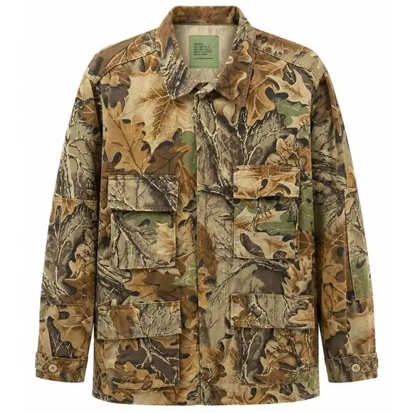 Vintage Military Realtree Camo Hunting Field Jacket Utility MadeUSA Small