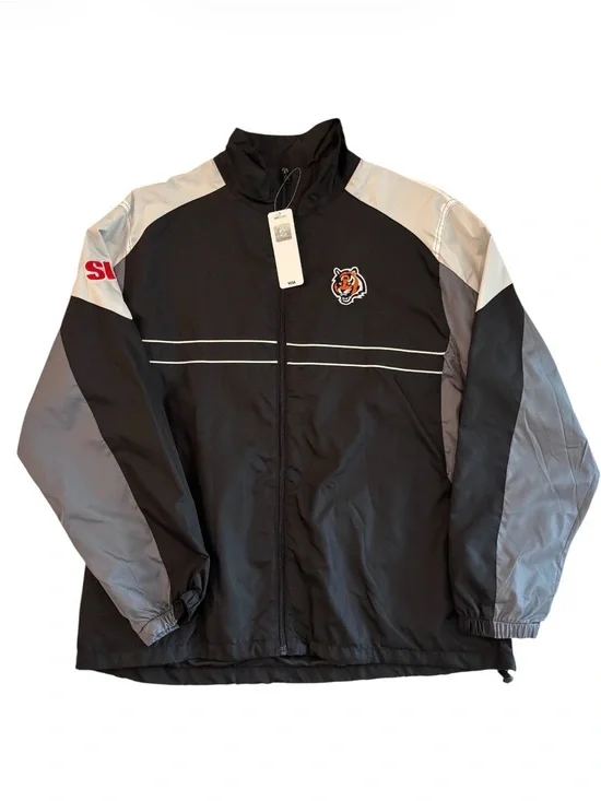 Vintage 90’s NWT Dunbrooke Cincinnati Bengals Windbreaker Jacket Men’s XL