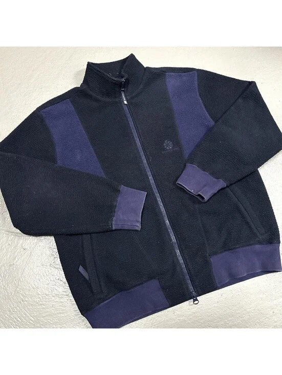 RARE New Balance x Aime Leon Dore ALD Navy Sherpa Fleece Zip Up Jacket Size 2XL