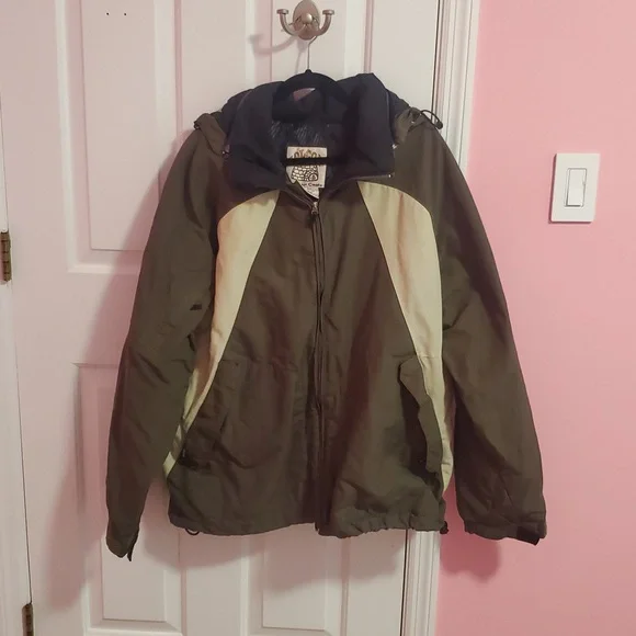 Volcom Olive And Cream Winter Coat