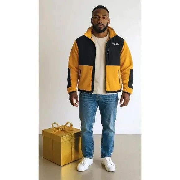 $200 The North Face Retro Denali Jacket SUMMIT GOLD NF0A88XH Men’s Size Medium