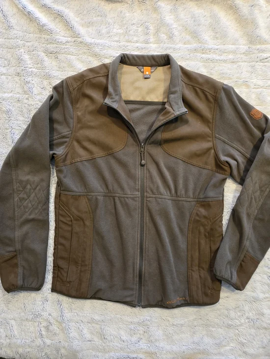 Eddie Bauer Olive Brown Lightweight Full-Zip Jacket
